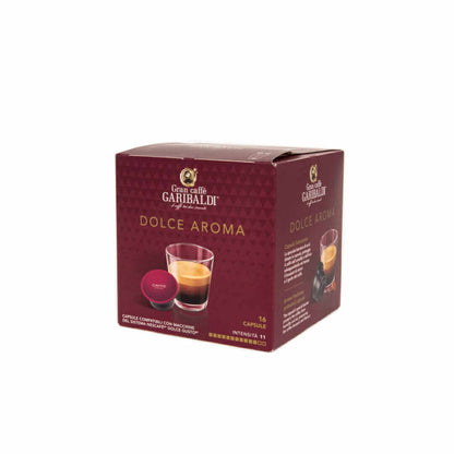 DULCE AROMA DOLCE GUSTO CAPSULAS DE CAFE GRAN CAFFE GARIBALDI, 16 piezas