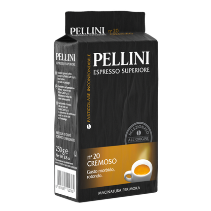 CAFE MOLIDO CREMOSO No.20 PELLINI 250 GR