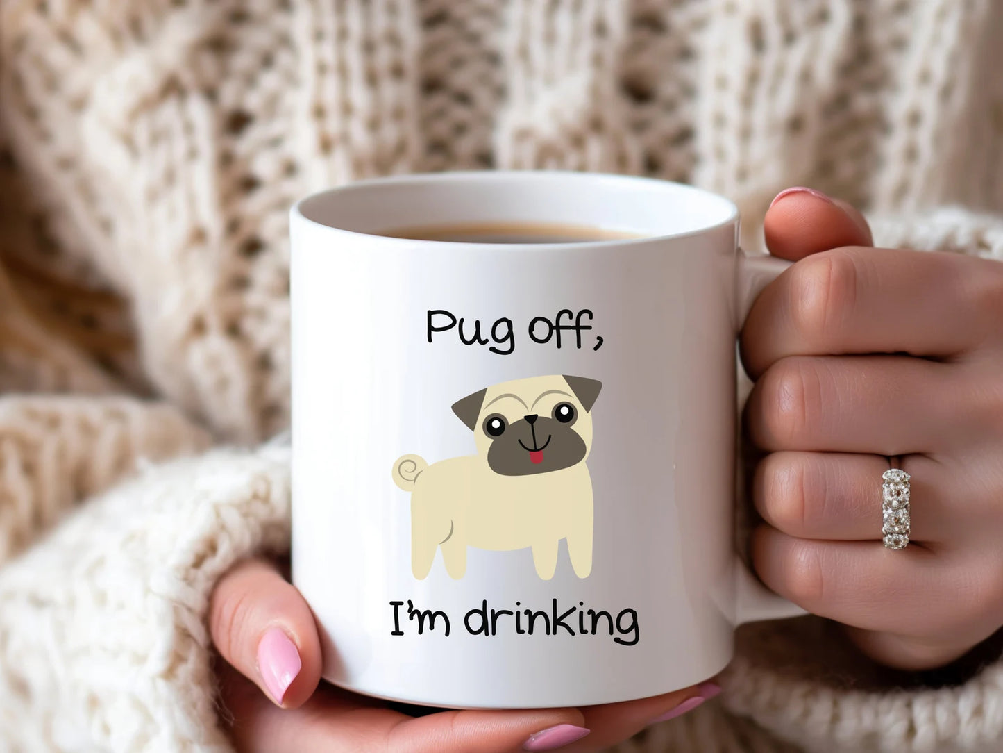 Taza de café Pug off