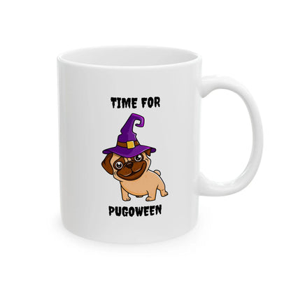 Taza de café Pug "time for Pugoween"